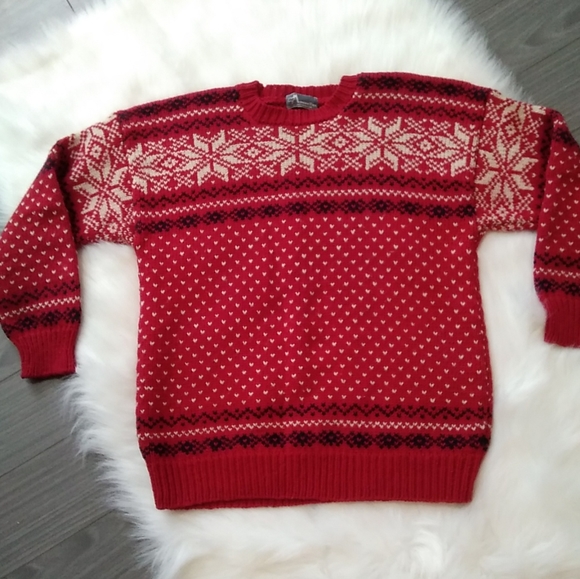 VINTAGE||💯%Wool || Crew Neck Sweater - Picture 6 of 12